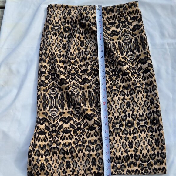 New York & Co Womens Leopard Print Skirt Size 8 STRETCH - Picture 5 of 7